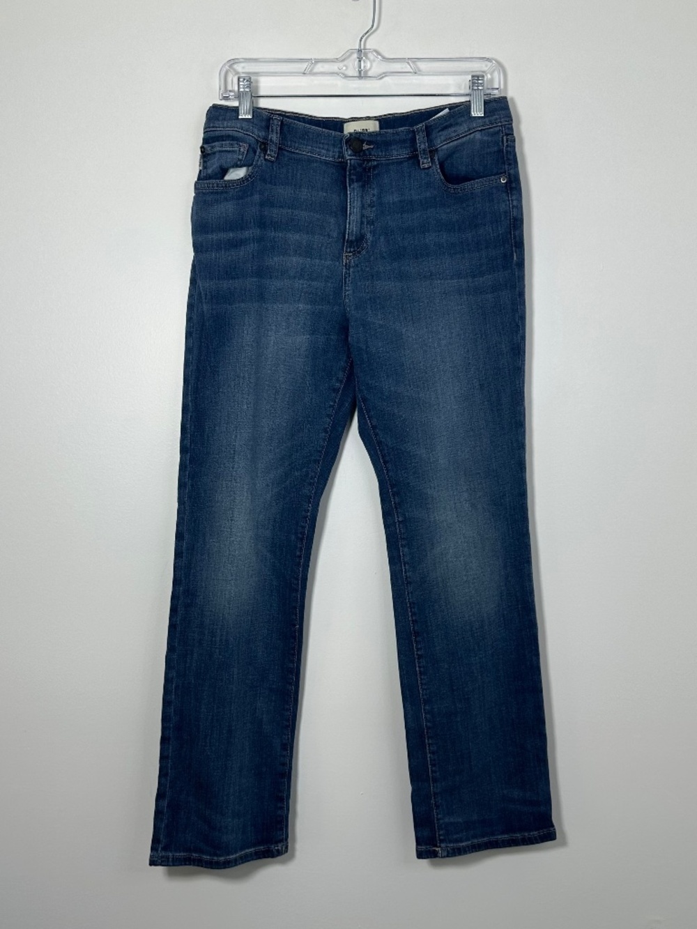 DL1961 Brady Slim Fit Straight Blue Jeans Boys Size 18 Whiskering Pattern